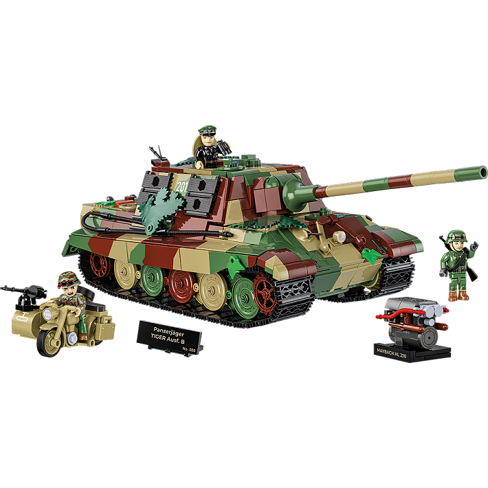 Jeu de construction - COBI - Panzerjäger Tiger Ausf.B - Échelle 1:48 - 528 éléments - Vert - Jeux - Jouets